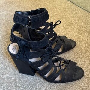 Black Strappy Heals / Booties